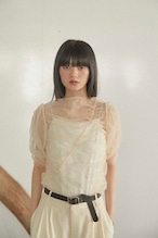 DU250519 shirring sheer tops【残り2点】