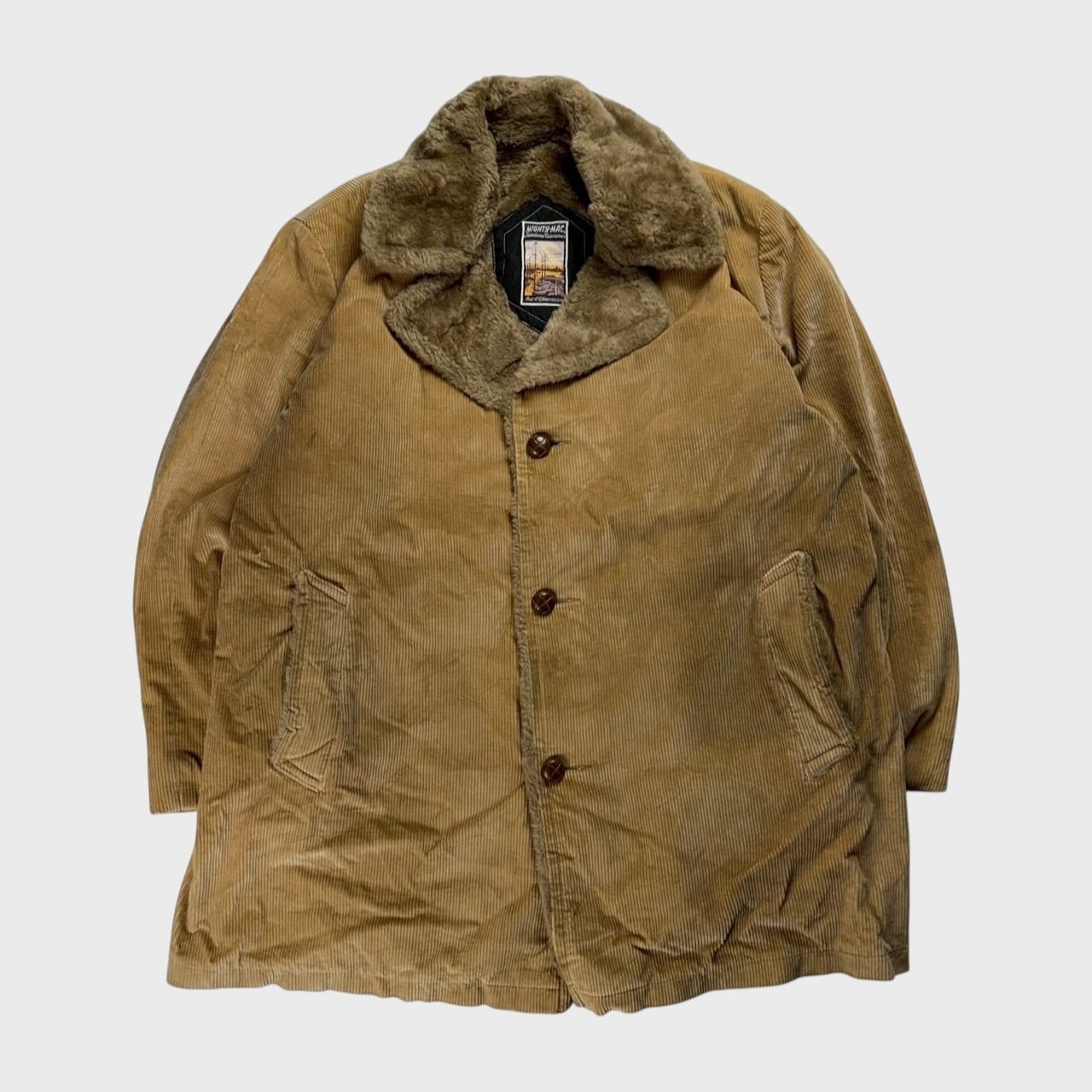 60〜70's】 マイティーマック コーデュロイ 太畝 ランチコート 2XL相当