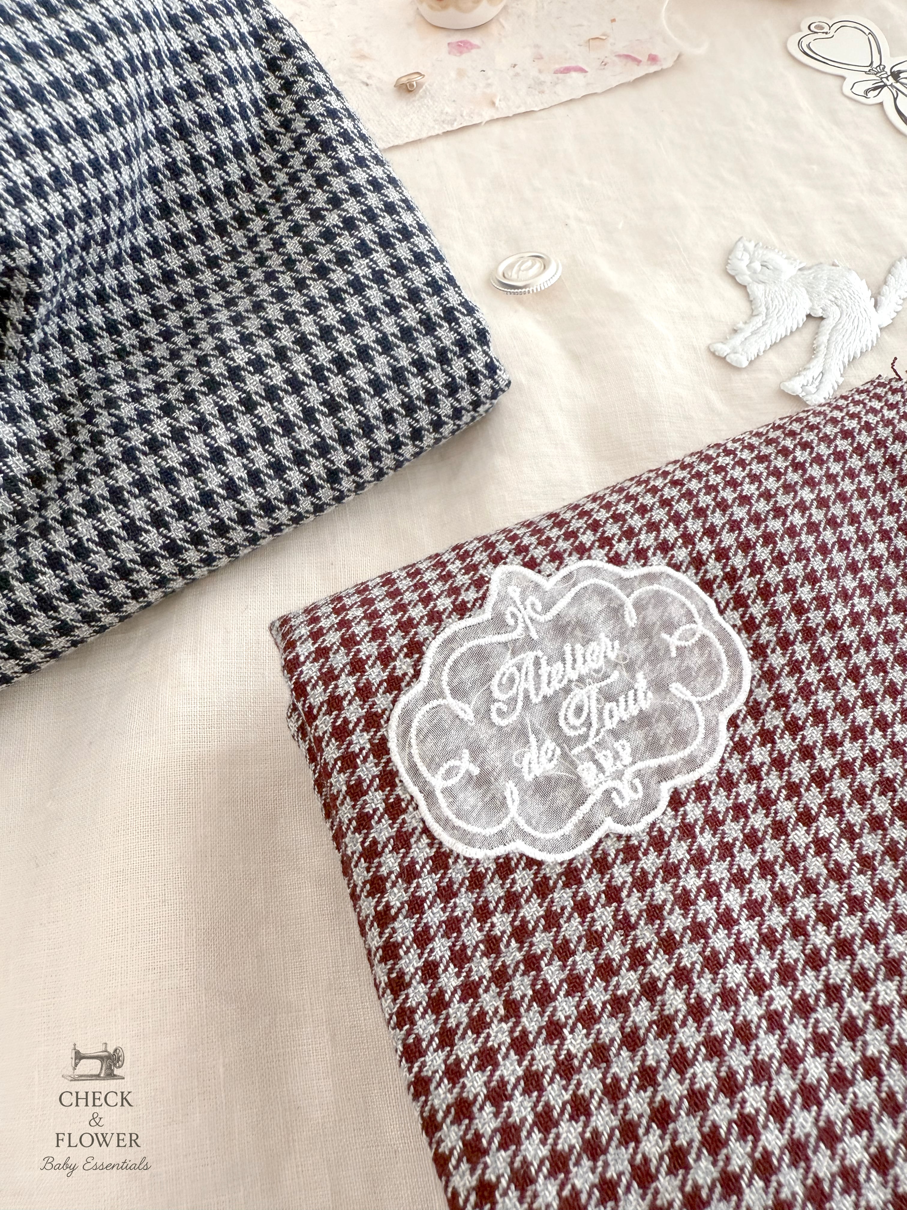 【即納】千鳥格子 クラシック コットン生地25FW