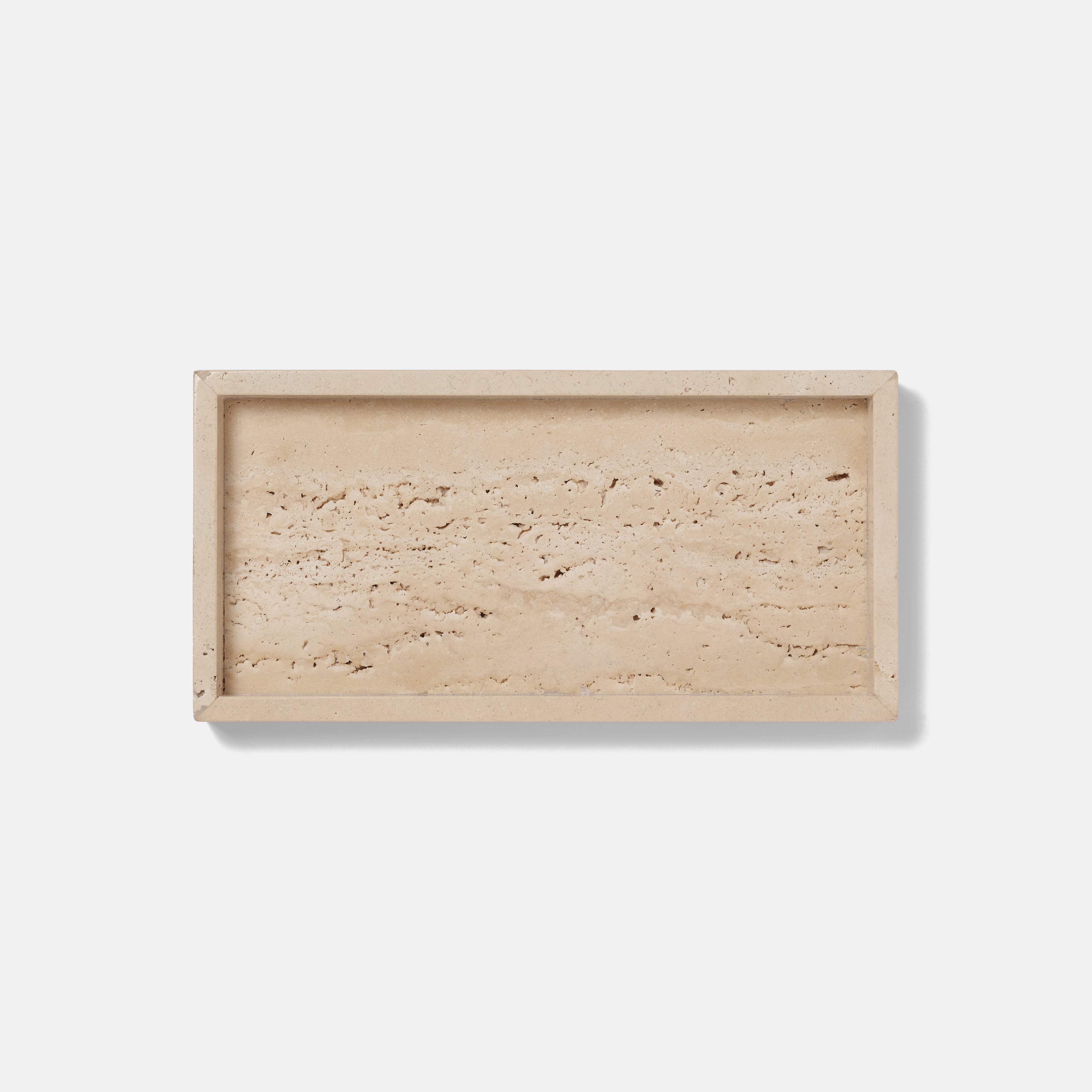 MARBLE TRAY - Roman Travertine × Medium