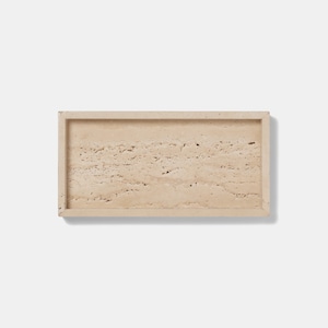 MARBLE TRAY - Roman Travertine × Medium