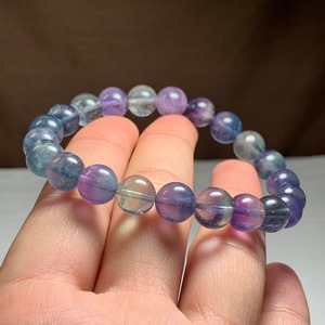 6.透明度高☆美グラデーションフローライト・ブレスレット