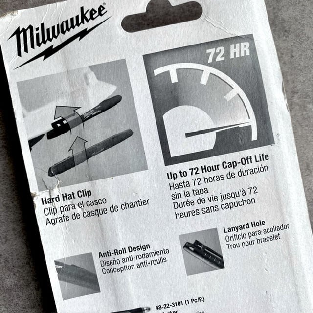Milwaukee ジョブサイトマーカー 4-Pack | 瀬尾商店