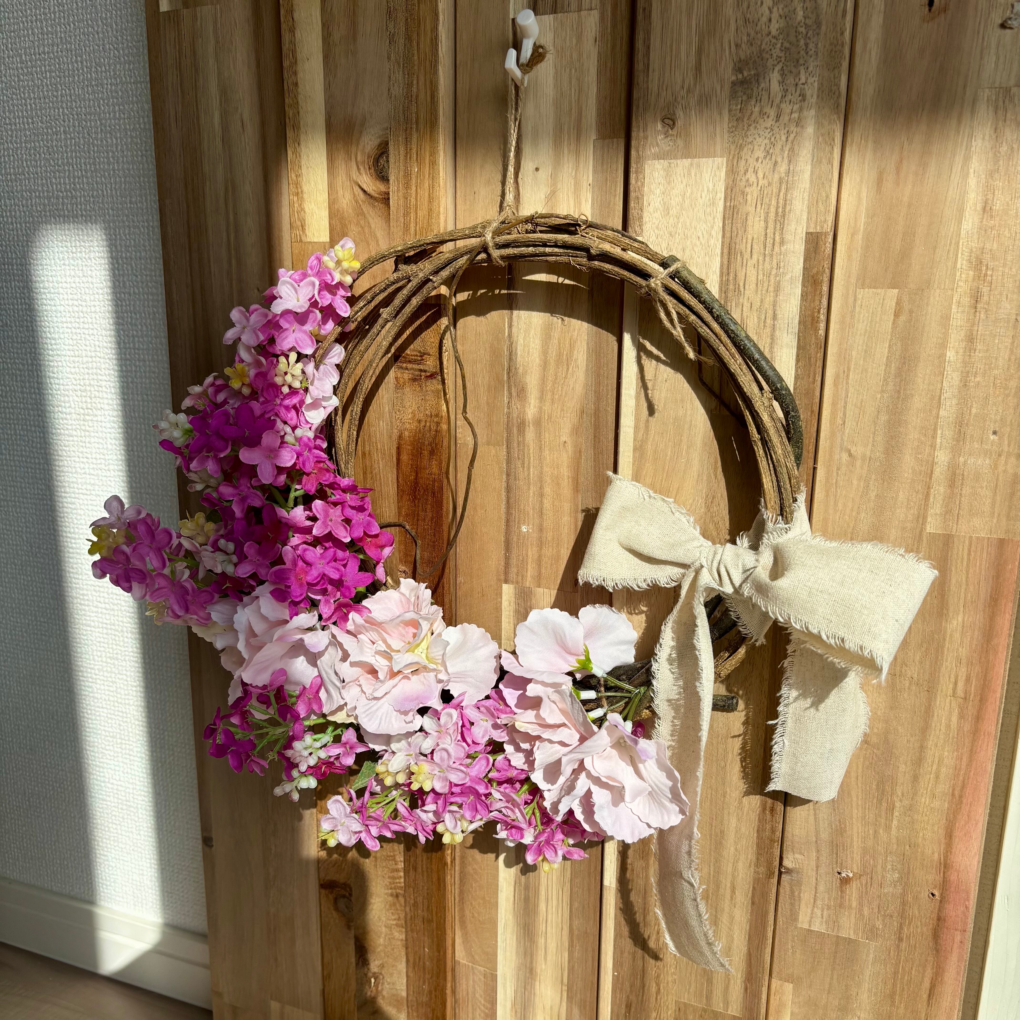 ライラックのリース♪造花リース 母の日ギフトにも♪ | FloweRimi 造花