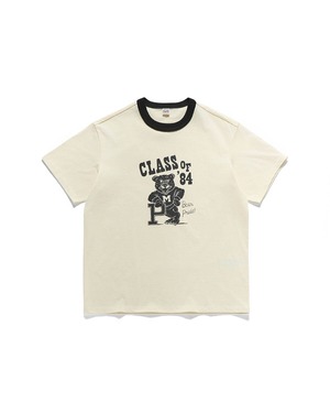 [EASTLOGUE] UNIVERSITY BEAR T-SHIRTS / BLACK RINGER 正規品 韓国ブランド 韓国ファッション 韓国代行 イーストローグ 日本 店舗