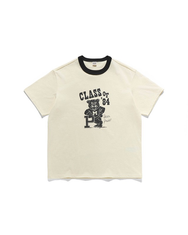 [EASTLOGUE] UNIVERSITY BEAR T-SHIRTS / BLACK RINGER 正規品 韓国ブランド 韓国ファッション 韓国代行 イーストローグ 日本 店舗