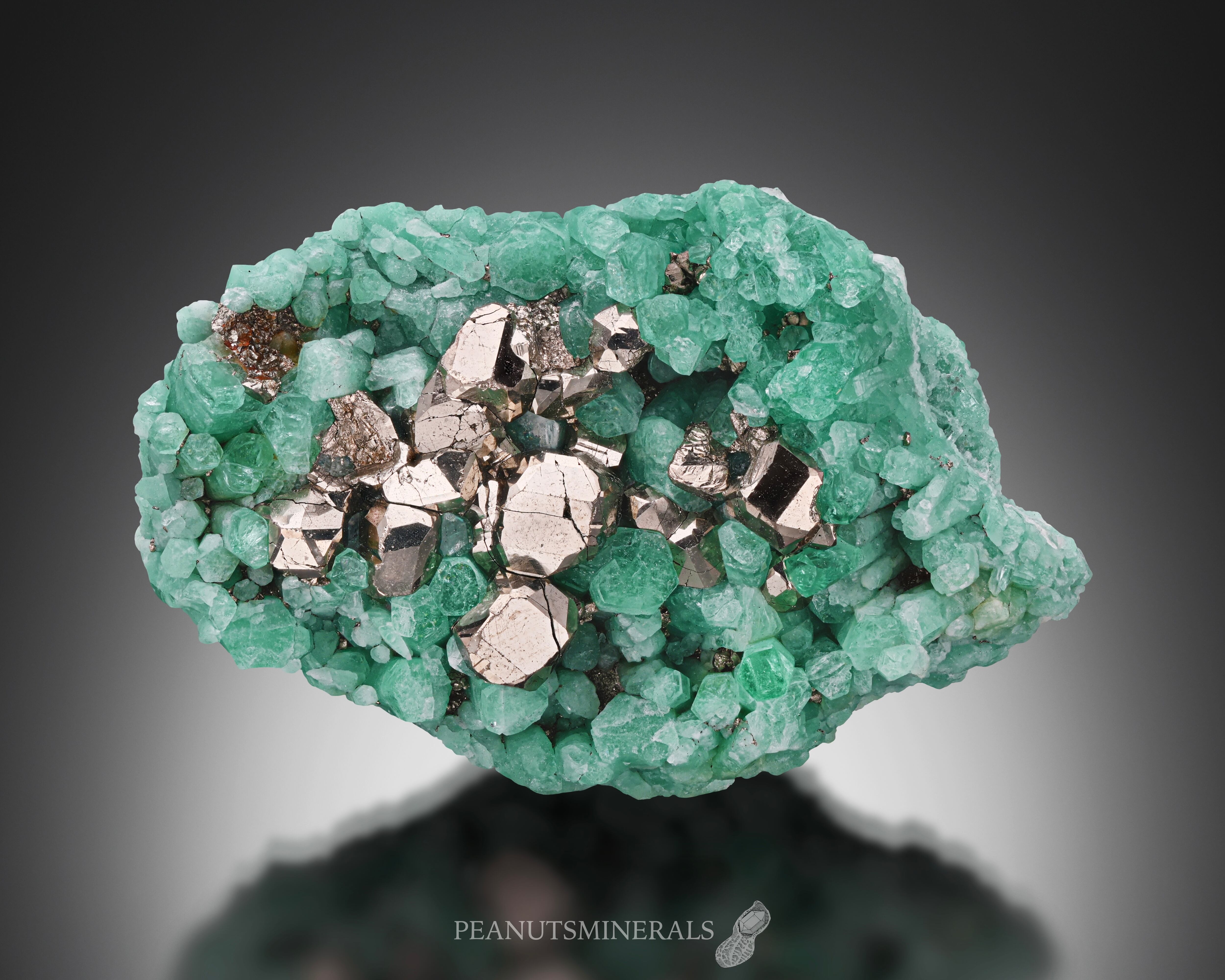 エメラルド パイライト Emerald With Pyrite コロンビア産 Peanuts Minerals
