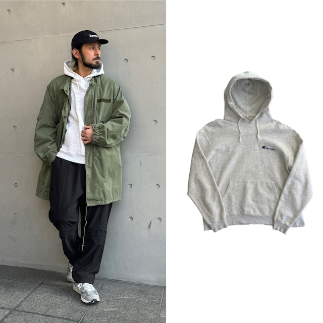 CHAMPION FRONT V SWEAT HOODIE GREY XXL 69709