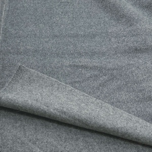 ★NY876◆1m◆1点限定!ウールアンゴラ混弱毛羽立ち高級コート生地◆グレー