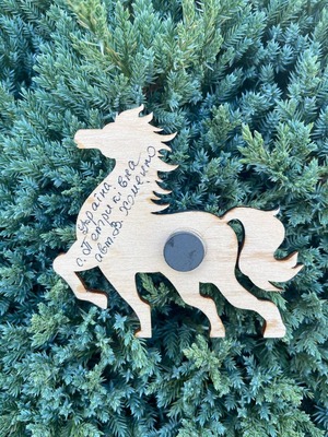 ペトリキフカ塗りのマグネット 2026/午年モデル　馬（Khomenko製作）