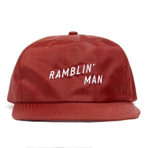 SEAGER #Ranblin'Man Rip Stop Nylon Snapback Brick Red