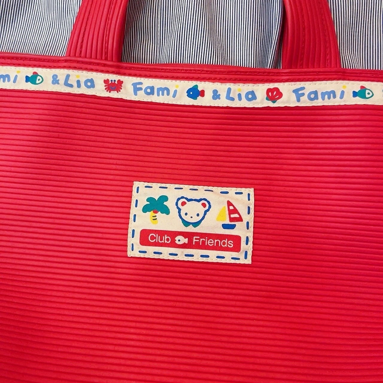 Familiar / red marine tote bag