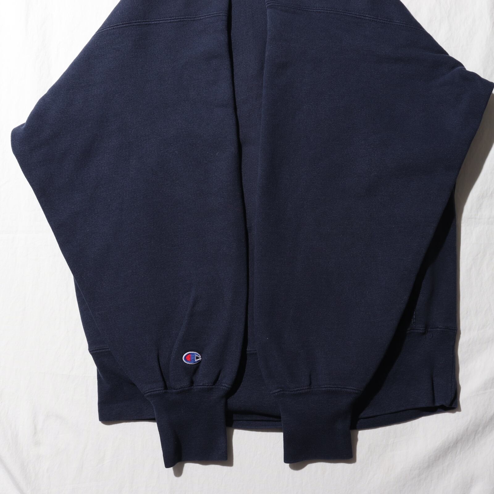 美品 XL 三段 カプセル ネイビー 90s USA リバースウィーブ 