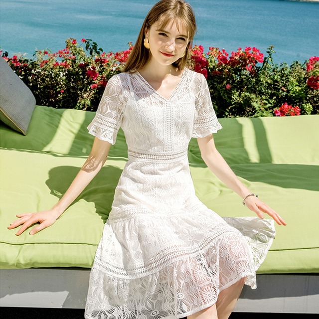 メール便 レースシースルーワンピース Tops12 Day Closet レディースウェアブランド 韓国風 可愛い プチプラ