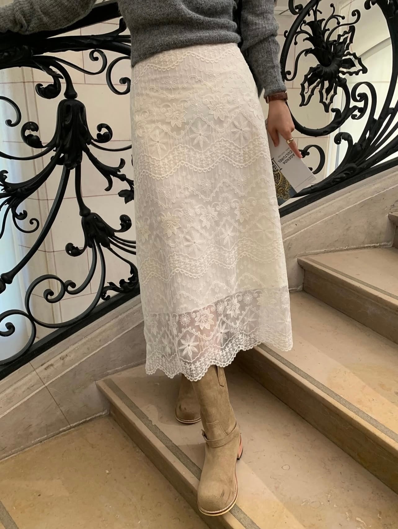 (即納)All over / Aro skirt