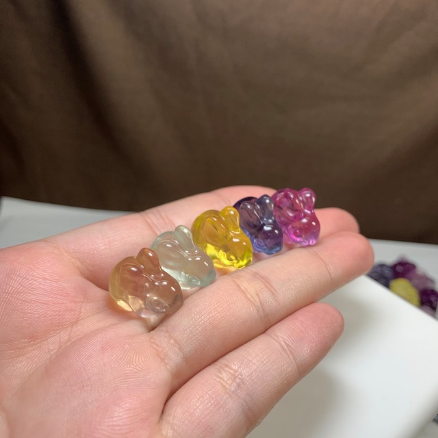 01.大家族うさちゃん･フローライトうさぎ