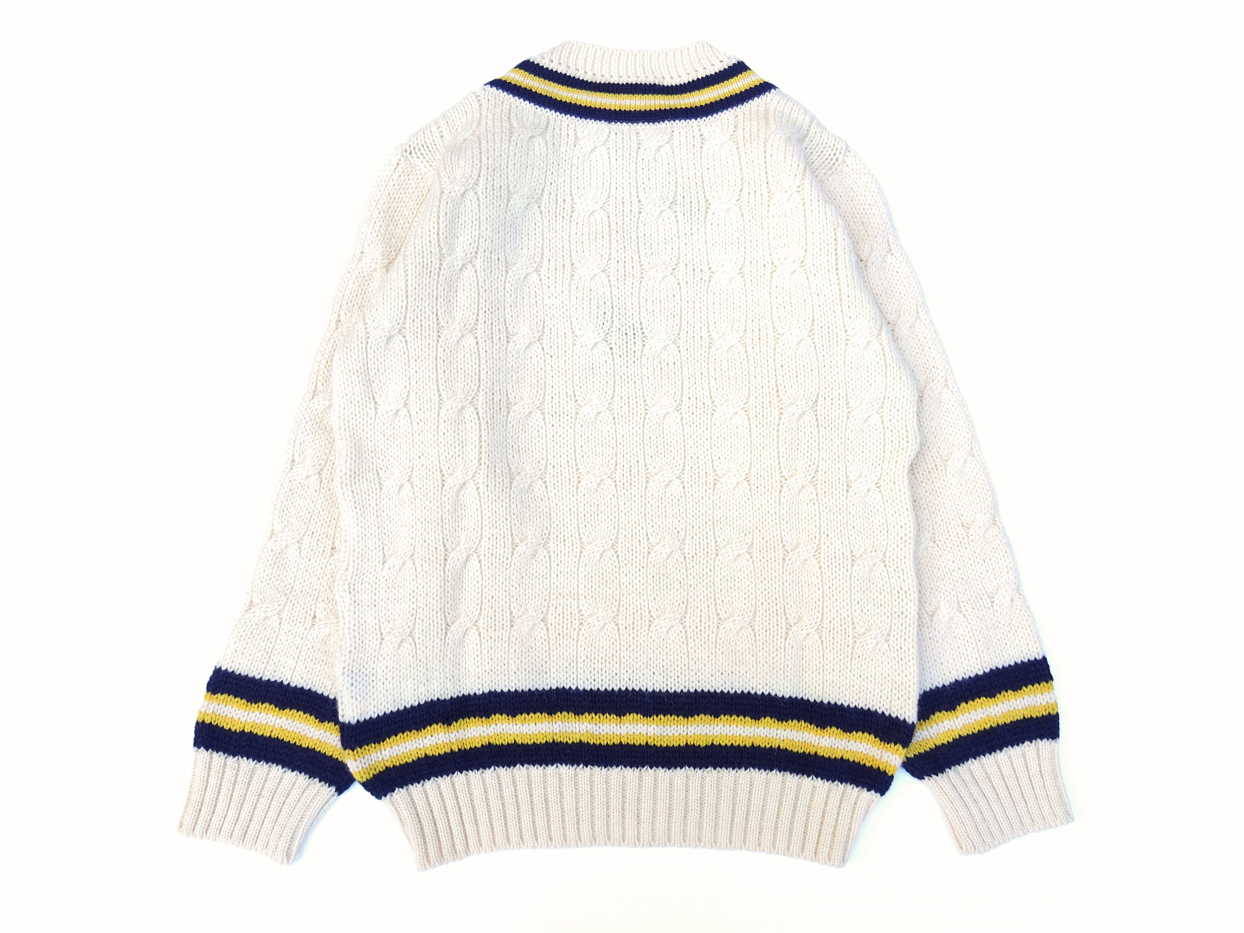 DULYN KNITWEAR (デュリンニットウェア) CRIKET P/O SWEATER アラン  