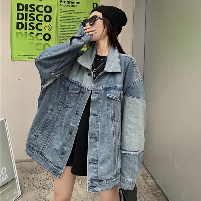 トップス ルーズカラージャケット ロング YY-ファッション85350855874