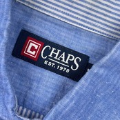CHAPS チャップス 長袖シャツ LL/ブルー メンズ カイタックファミリー