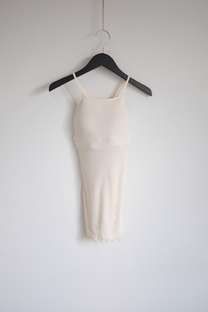 [HAKUJI] Wool rib bra camisole ivory