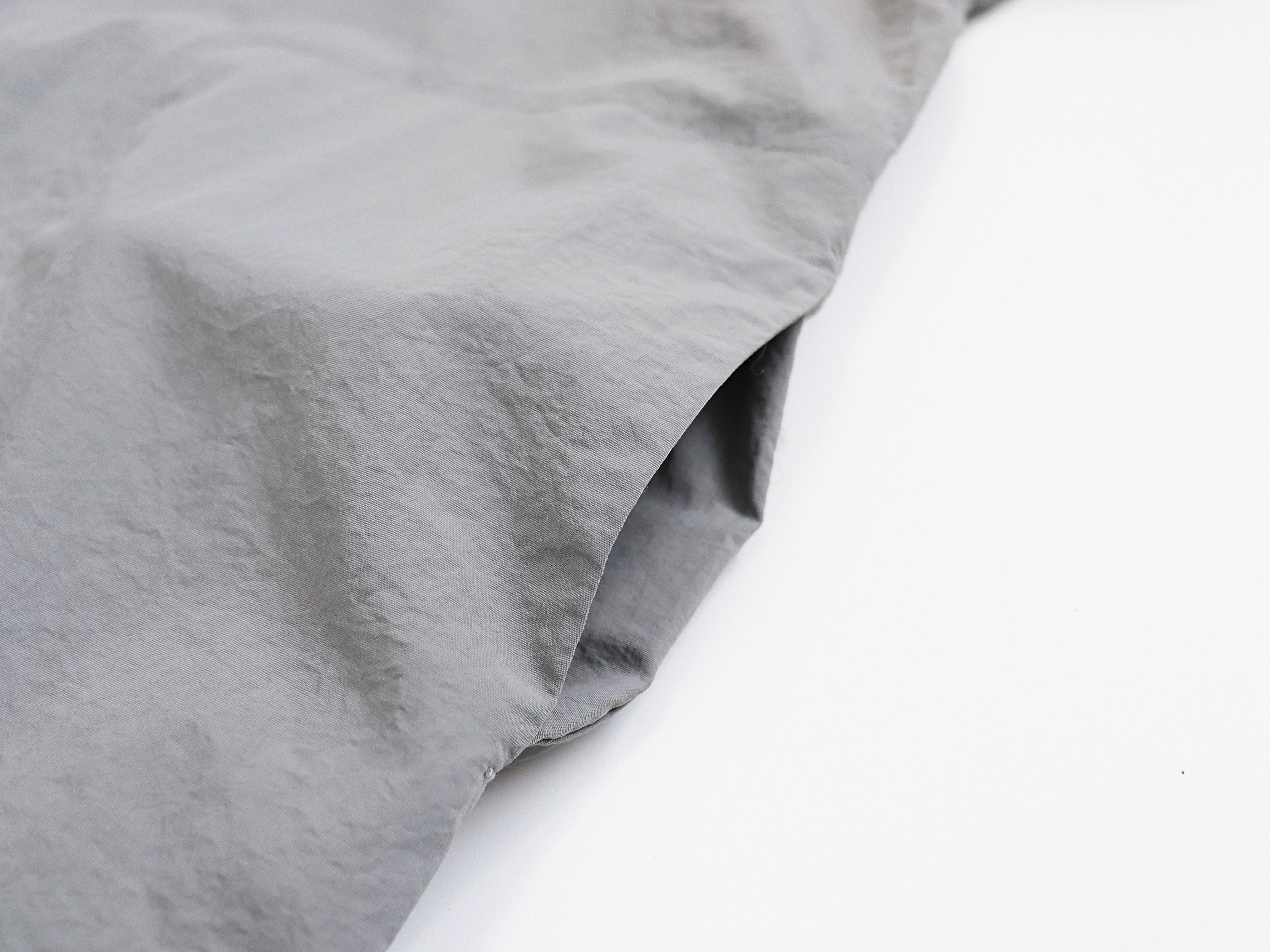 MANUAL ALPHABET / LIGHT SHELL SNAP TEE - GREY マニュアル