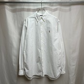 90s〜 Ralph Lauren CLASSIC FIT　オックスフォードシャツ　BD　マチ付き　無地　長袖シャツ　L