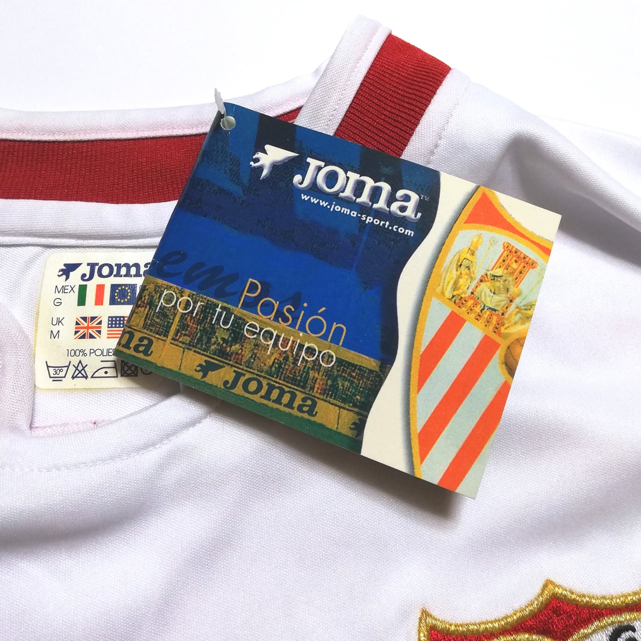 セビージャ 2003-04 Joma ホーム半袖 ユニフォーム（インポートL