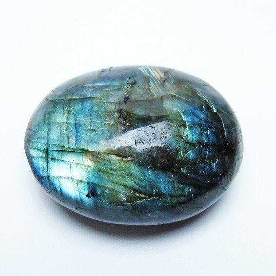 ラブラドライト 原石 タンブル 一点物 171-6123