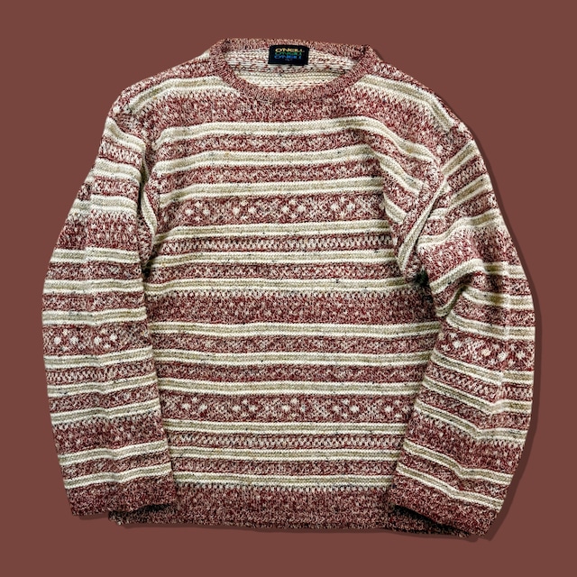 90s O’NEILL Patterned Wool Knit Sweater