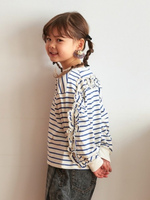 【即納】O&G ﾊﾞｯｸﾌﾘﾙﾎﾞｰﾀﾞｰTｼｬﾂ 80~140