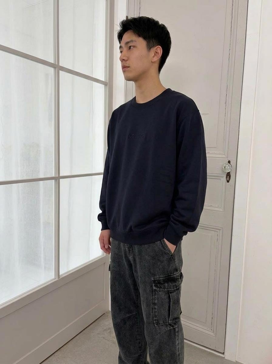 受注生産・株の買い時オフィシャル「Momentum スウェット・ネイビー