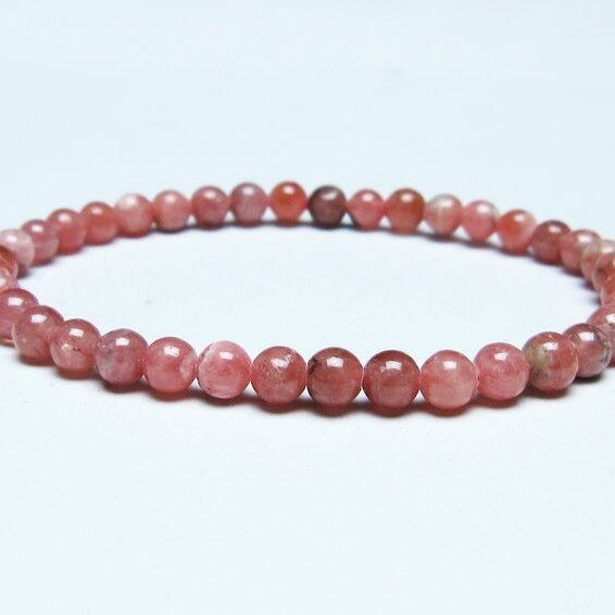 インカローズ ブレスレット 5mm ロードクロサイト ブレス 一点物 メール便可 [M便 1/10] 111-46570