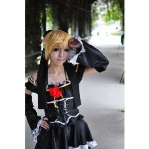 K783 VOCALOID ボーカロイド 鏡音レン IMITATION BLACK 風 コスプレ
