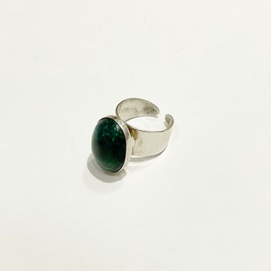 Vintage Sterling Chrysocolla Ring Made In Israel (Ajustable)