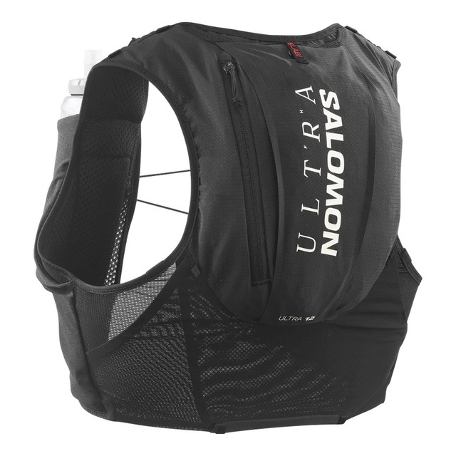 SALOMON（サロモン）S/LAB ULTRA 12 -BLACK　ユニセックス ランニングベスト（フラスク付）