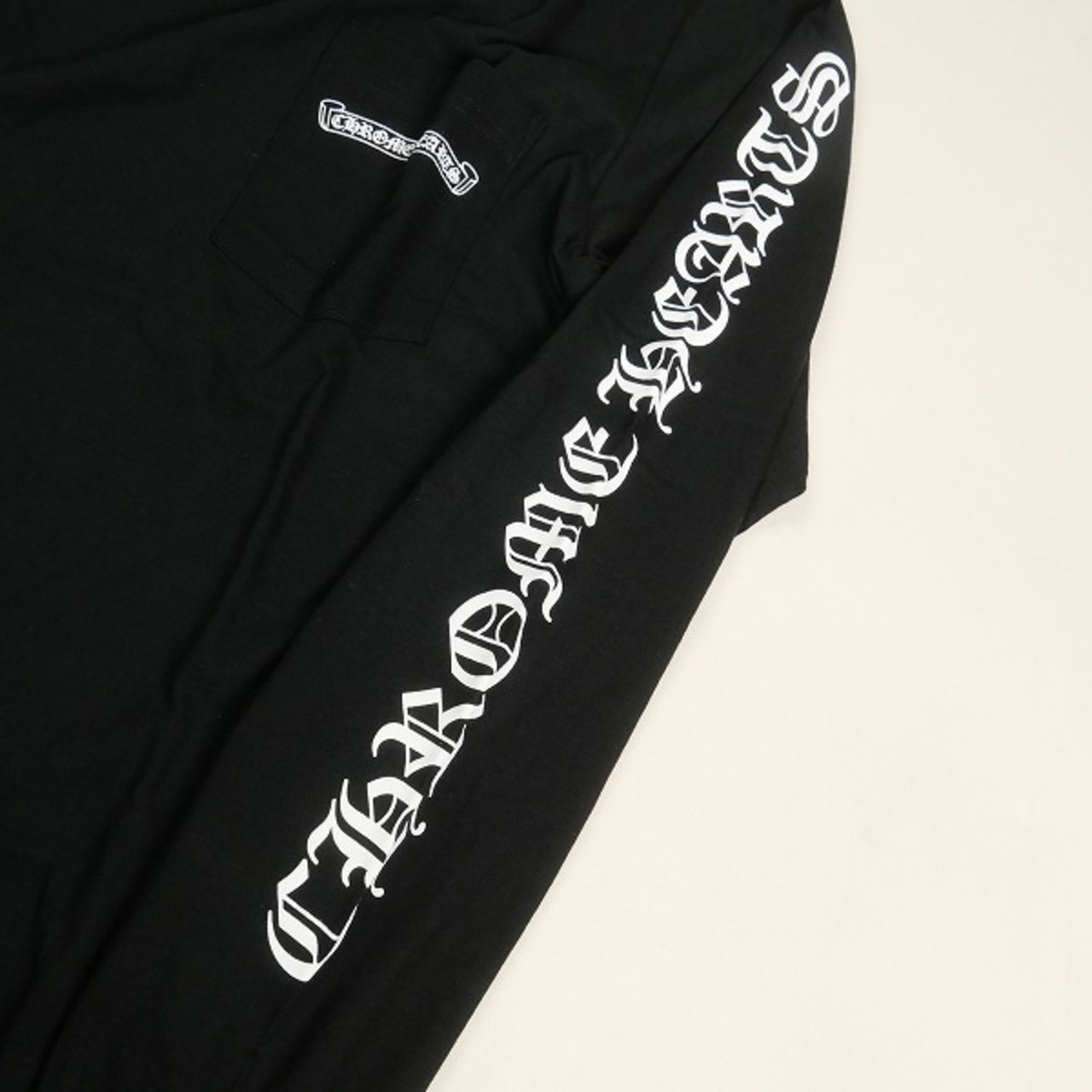 Size【S】 CHROME HEARTS クロム・ハーツ SCROLL L/S T-SHIRT BLACK 