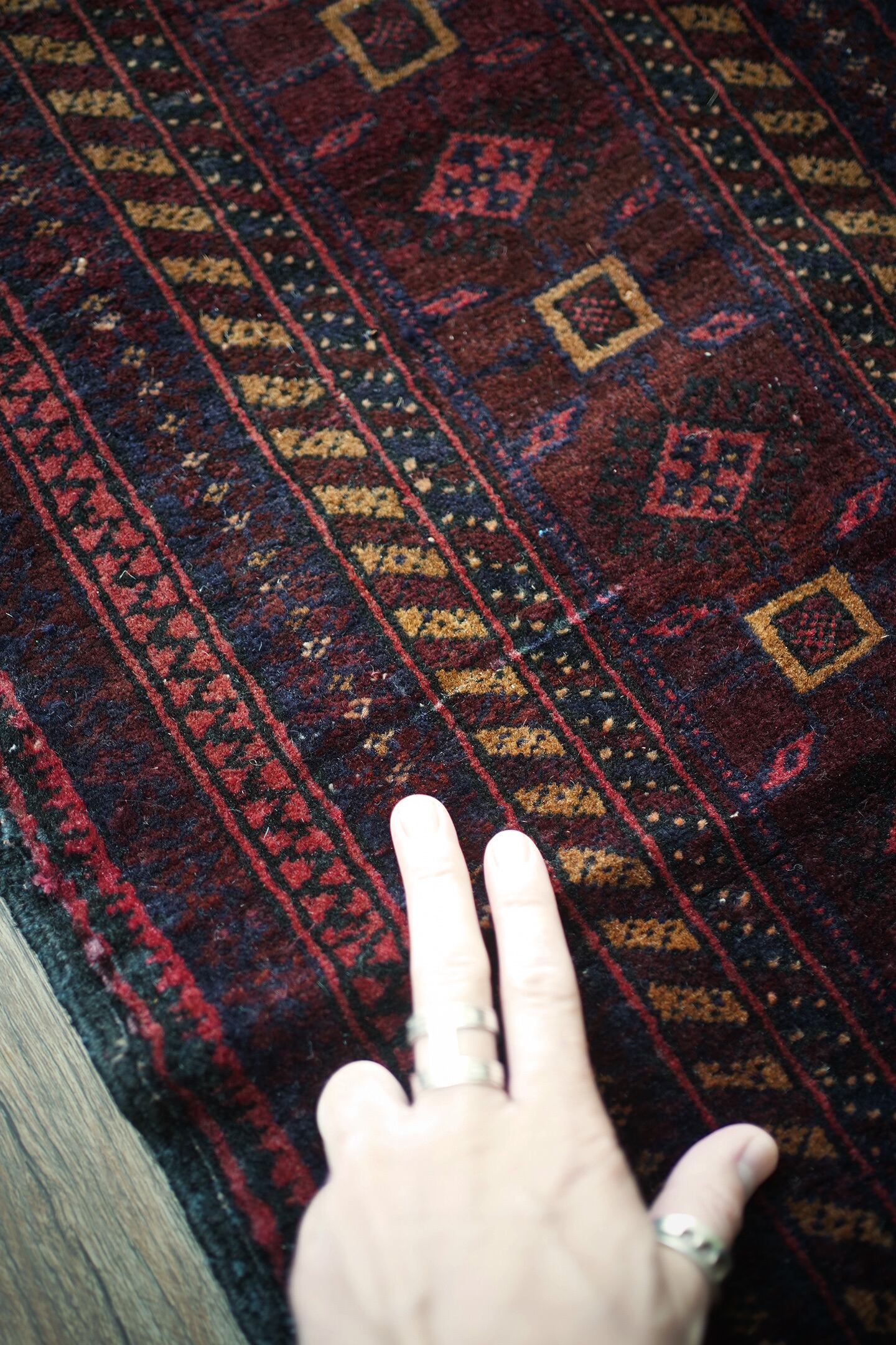 ラグ・カーペット Afghan baluch taimani rug Baluch Afghan Taimani Tribe, 40″x50″, D0920 – DECORUM