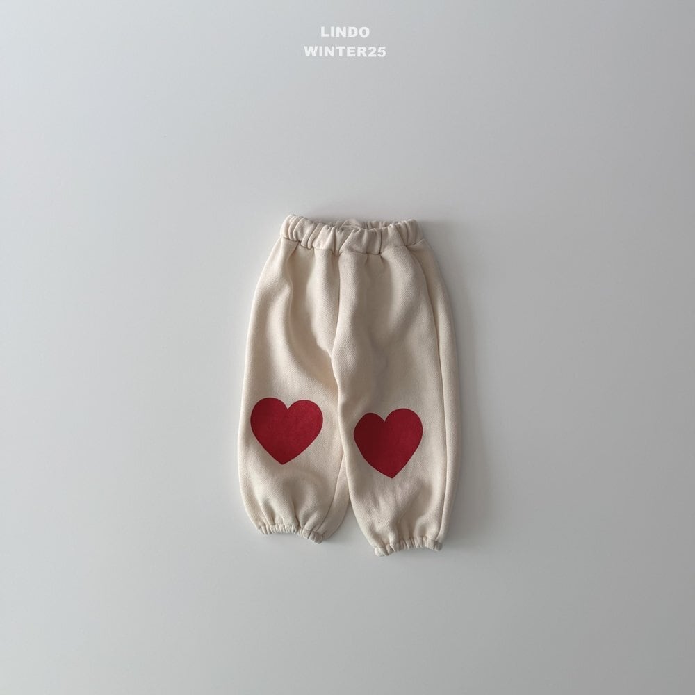 【予約商品】big heart jogger pants