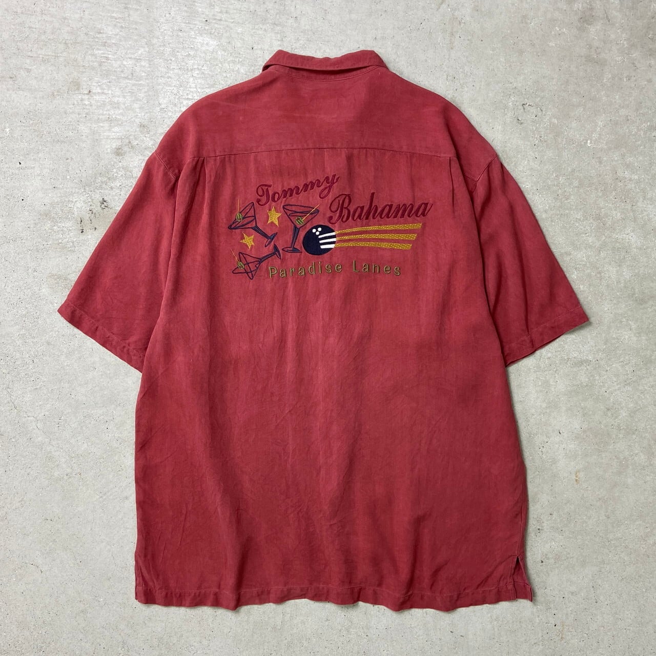 Tommy Bahama トミーバハマ 半袖シャツ オープンカラー 開襟 シルク