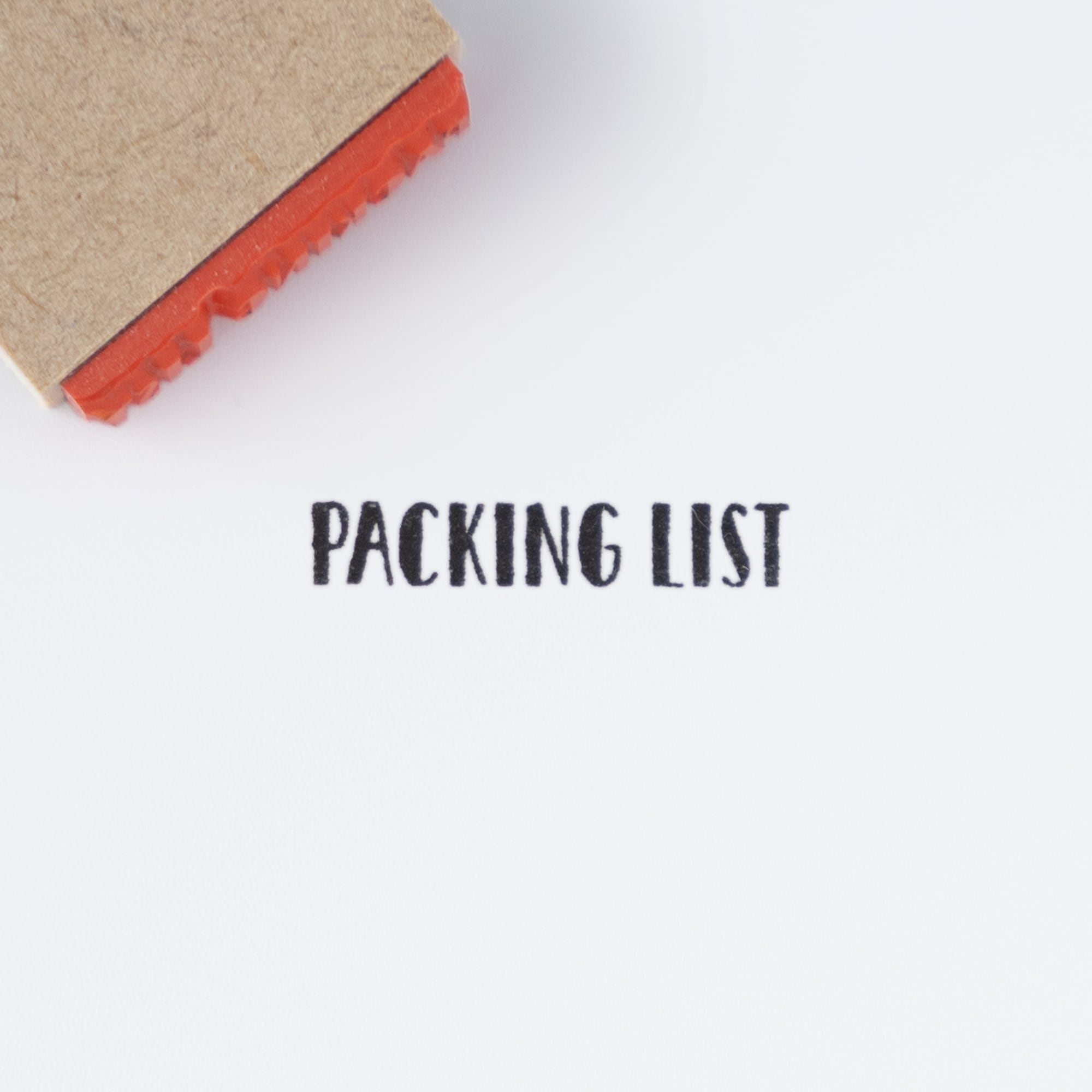 【小さな文字】PACKING LIST_持ち物リスト | はんこ