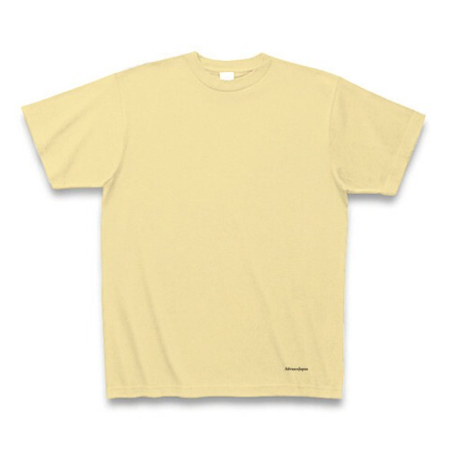 無地 Tシャツ ヘビーウェイト5.6oz (AdvanceJapan小ロゴ入り) ナチュラル