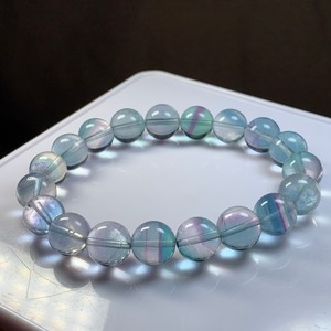 A44.ブルーグリーングラデーションフローライト・ブレスレット