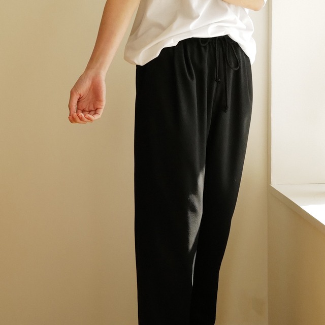 WIRROW｜ Soft wool drawstring pants