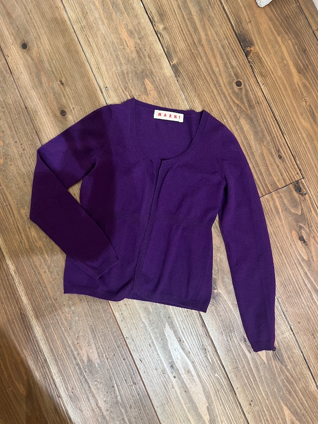 MARNI / vintage purple design  cardigan.