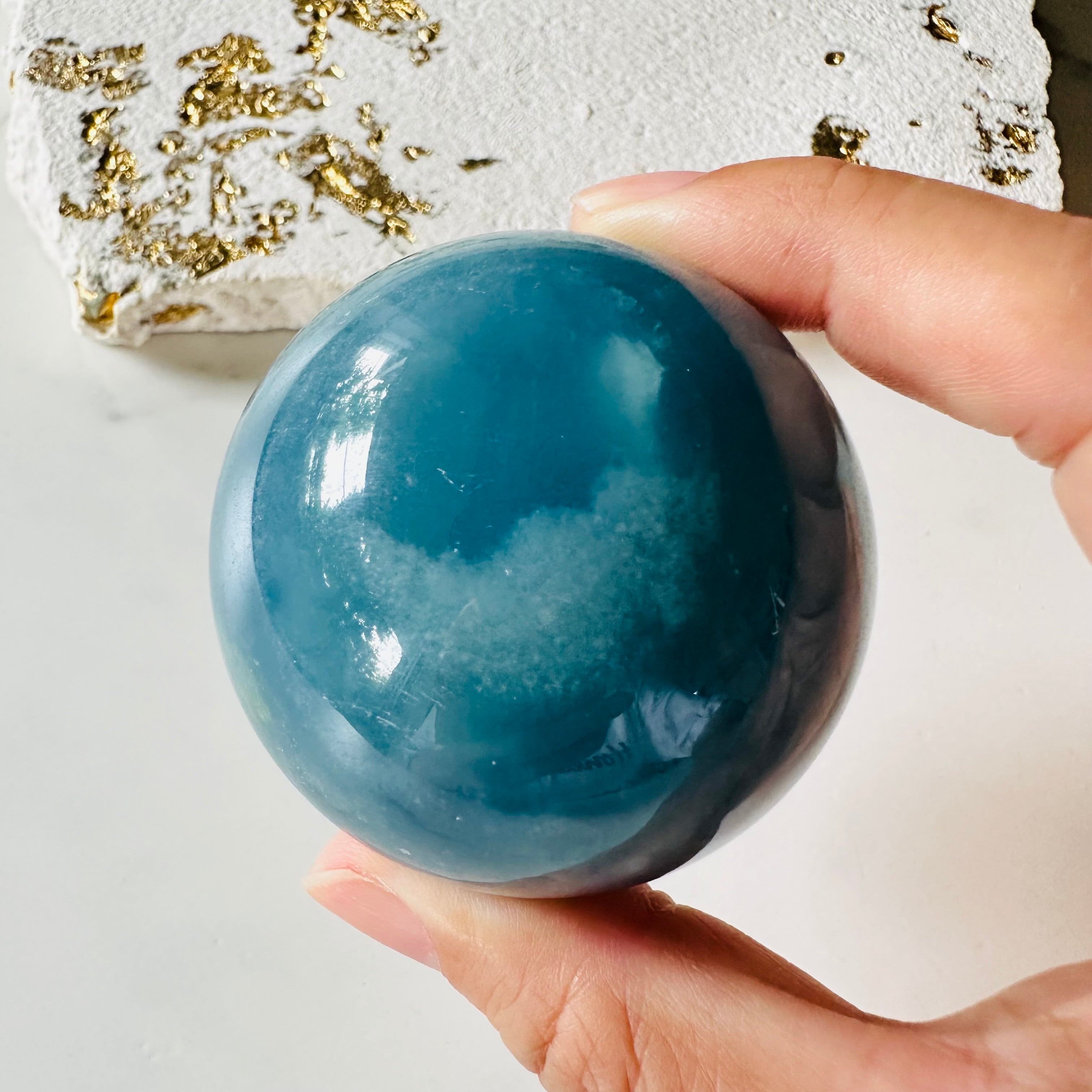 ブルーオニキススフィア Φ52mm | Mt.Sophia 天然石屋さん／マウント
