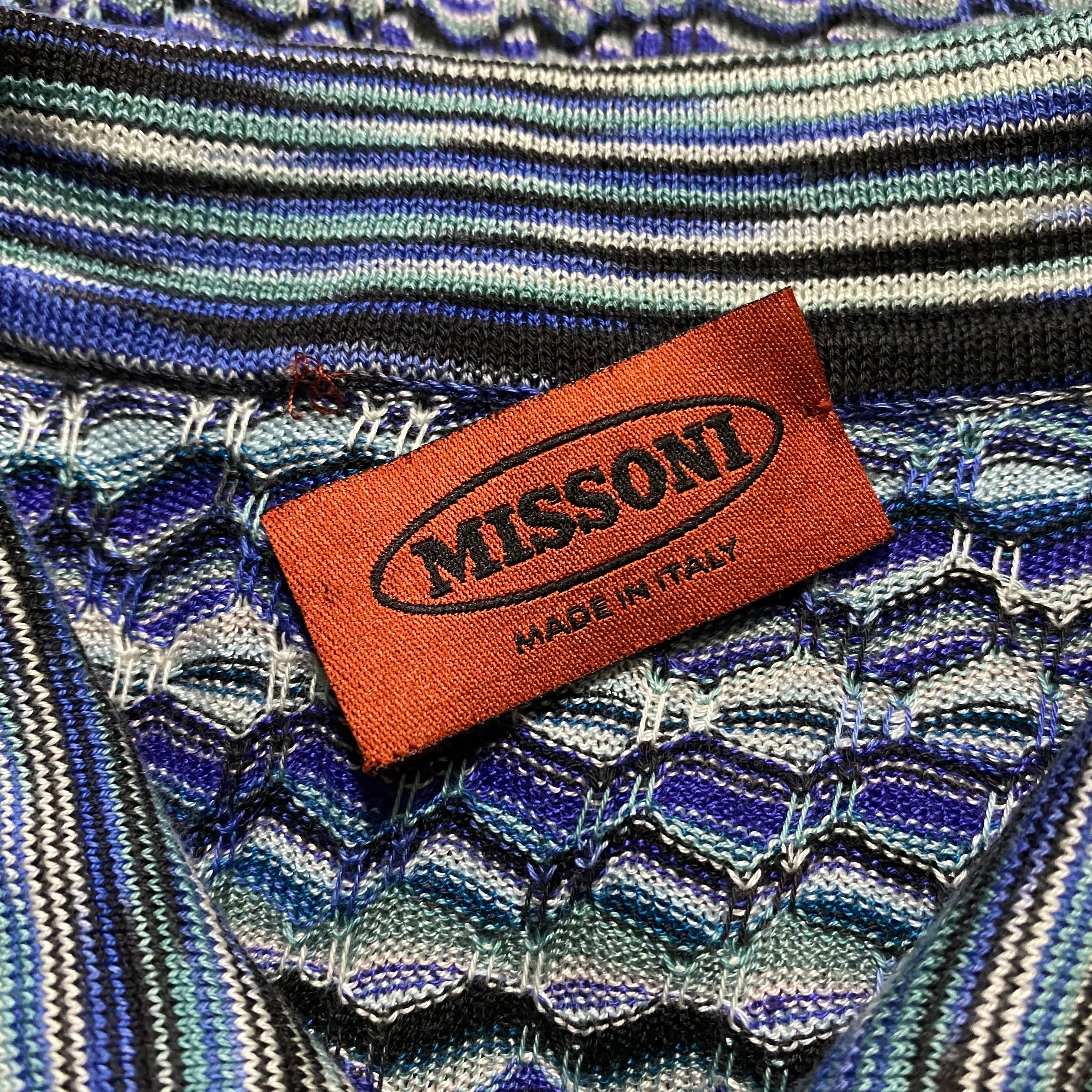 MISSONI border pattern knit polo shirt | NOIR ONLINE MISSONI border pattern knit polo shirt | NOIR ONLINE