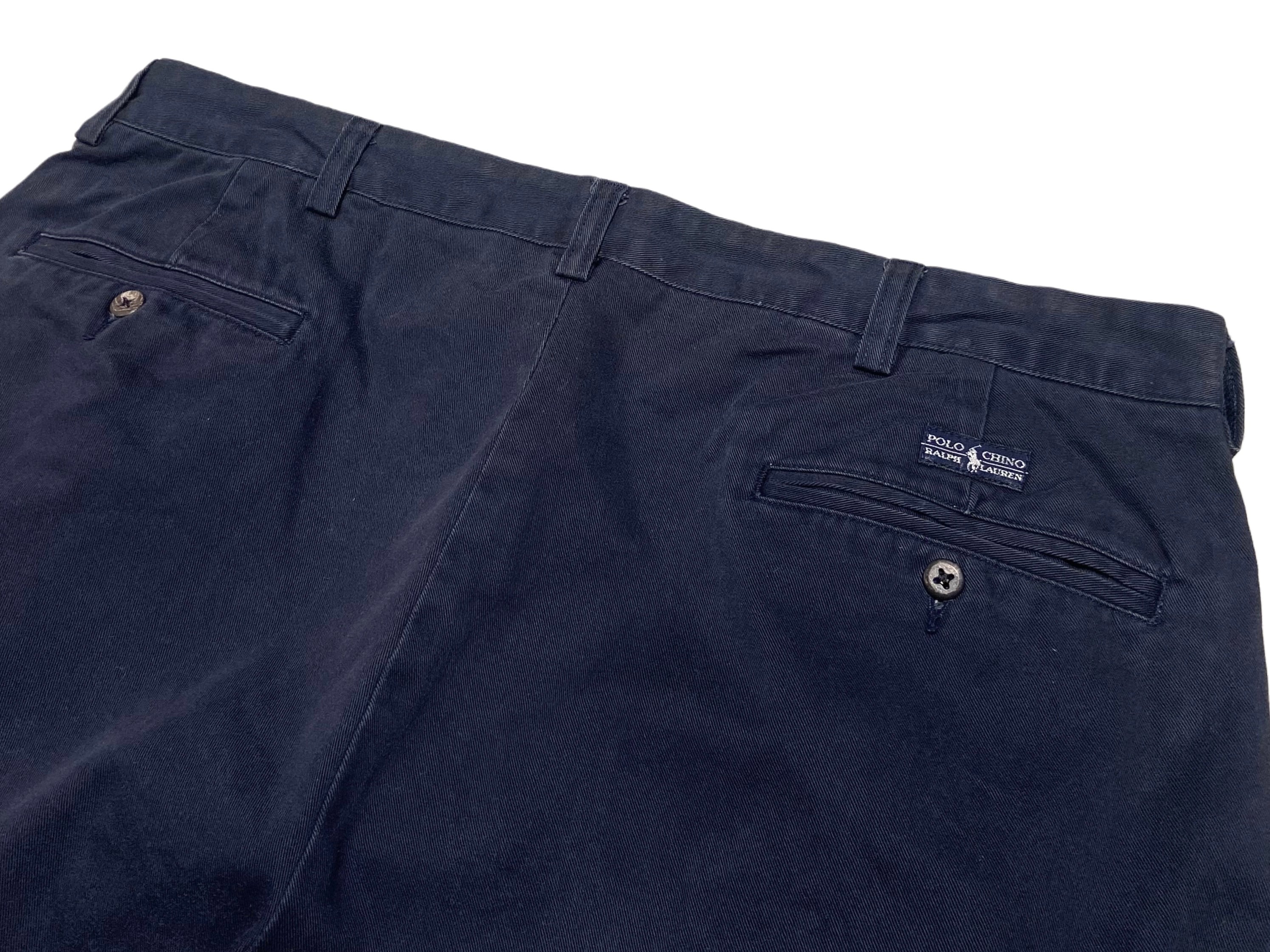 90s POLO RALPH LAUREN ANDREW PANT インプリーツ ツータック チノパン