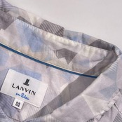 LANVIN en Bleu ランバンオンブルー 総柄 ジオメトリック 長袖シャツ 52/メンズ