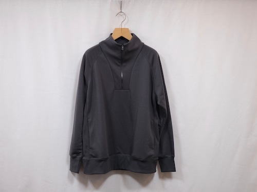 CURLY” DRY FRENCH TERRY HALF ZIP CHARCOAL”