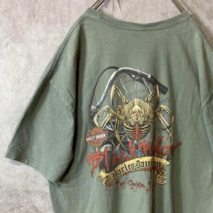 HARLEY DAVIDSON monster back print T-shirt size XL 配送A
